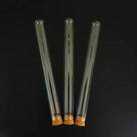 portable cigar humidor 18x180mm glass test tube with cork round bottom cigar cigarette case tobacco box laboratory glassware