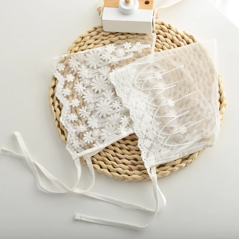 

Детская кружевная шапка принцессы, тонкие милые кружевные аксессуары принцессы, шляпа от солнца для девочек, кепка для защиты от солнца в ры...