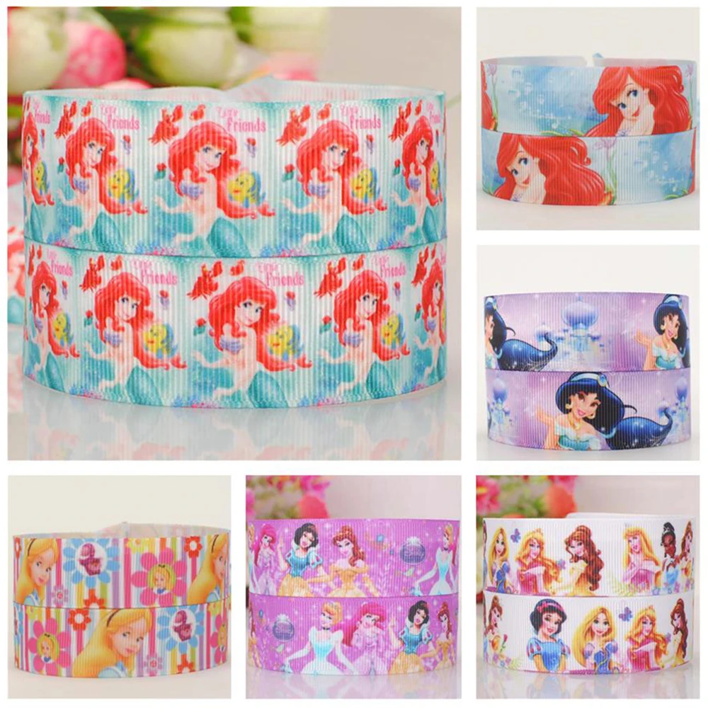1 дюйм мультфильм Диснея принт принцессы смешанный крупные объемы корсажная