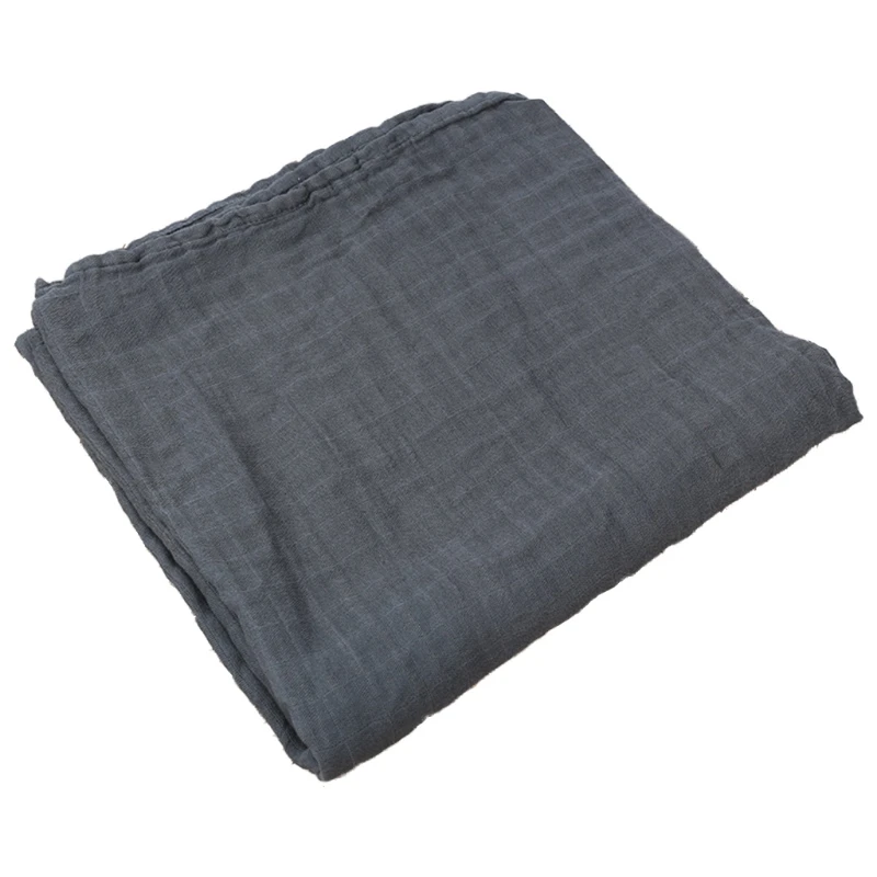 Manta receptora de muselina de fibra de bamb&uacute; para beb&eacute;, 120x120cm, envoltura para reci&eacute;n nacidos, 2 capas de gasa de ba&ntilde;o, saco de dormir, cochecito-3