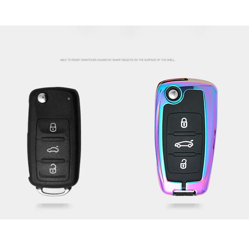 

Car Key Protection Zinc Alloy Cover Case for VW Golf Bora Jetta POLO GOLF Passat For Skoda Octavia A5 Fabia For SEAT Ibiza Leon