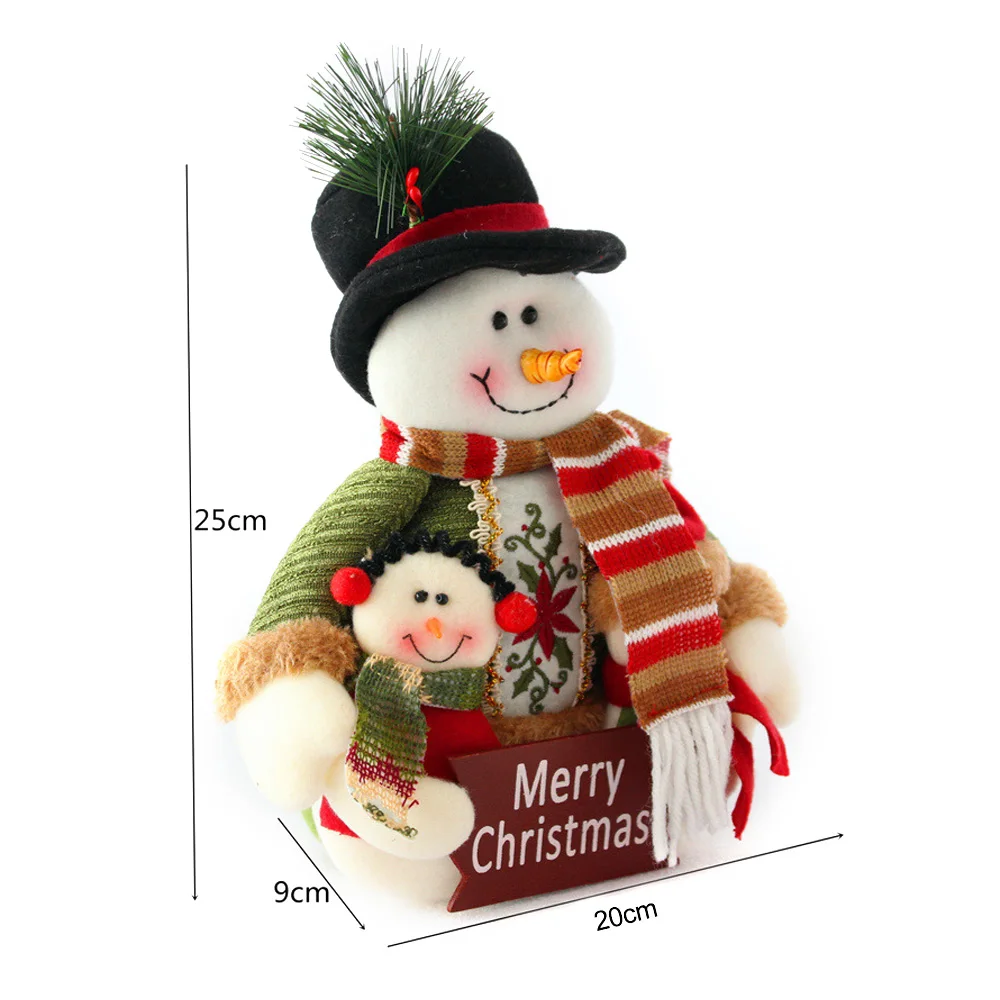 

New Year Christmas Home Decor Cute Santa Snowman Shape Doll Merry Christmas Gift Tree-Decoration Hanging Ornament New O9
