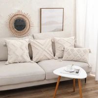45x45 nordic home decor pillowcase tufted cushion cover moroccan style pillow cover for sofa nordic decorative