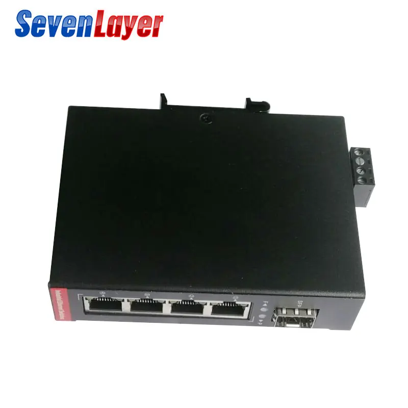 Промышленный Коммутатор Ethernet 10/100/1000 м сетевой сигнал усиление тип DIN-рейки 4 порта