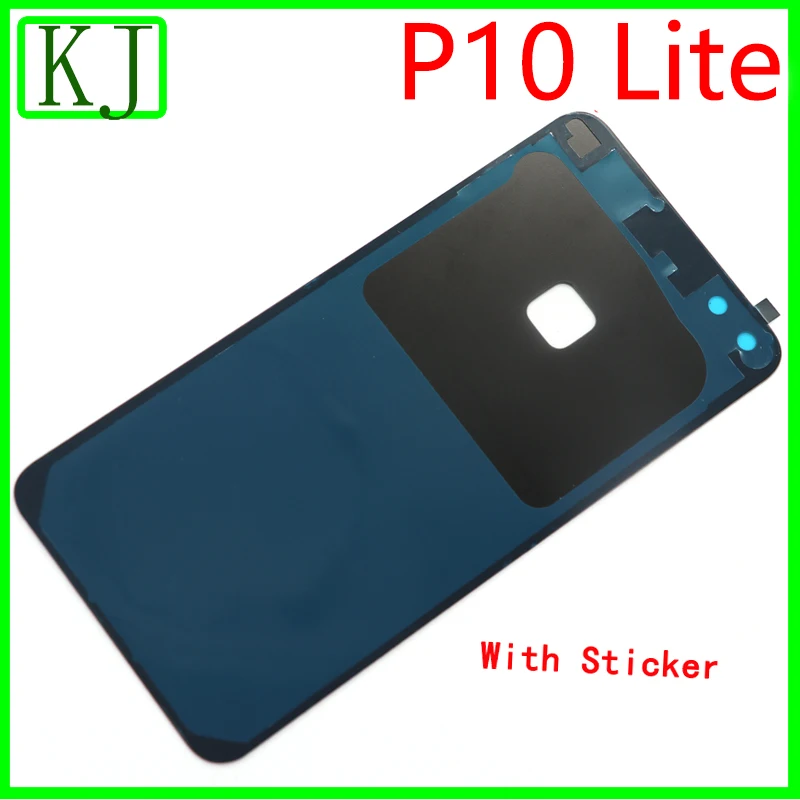 Для HUAWEI P10 Lite крышка батареи Задняя стеклянная дверная панель с клеем для P10 lite задняя крышка Корпус чехол