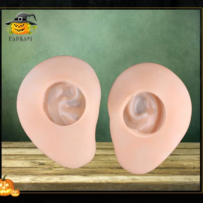 

MOLD 2Pcs/Pair Halloween Fake Giant Jumbo Big Round Ears Party Props Cosplay Costume Accessories Stage Performance Prosthetics
