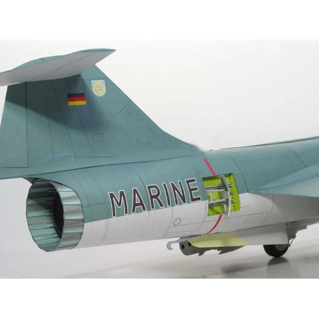 1:33 F-10 истребитель скайнайт Вилли КИТ сделай сам 3D бумажная карта модель