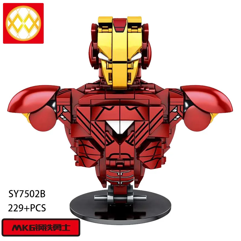 Одиночный конструктор SY7502 большой размер Железный человек серия Тони Старк