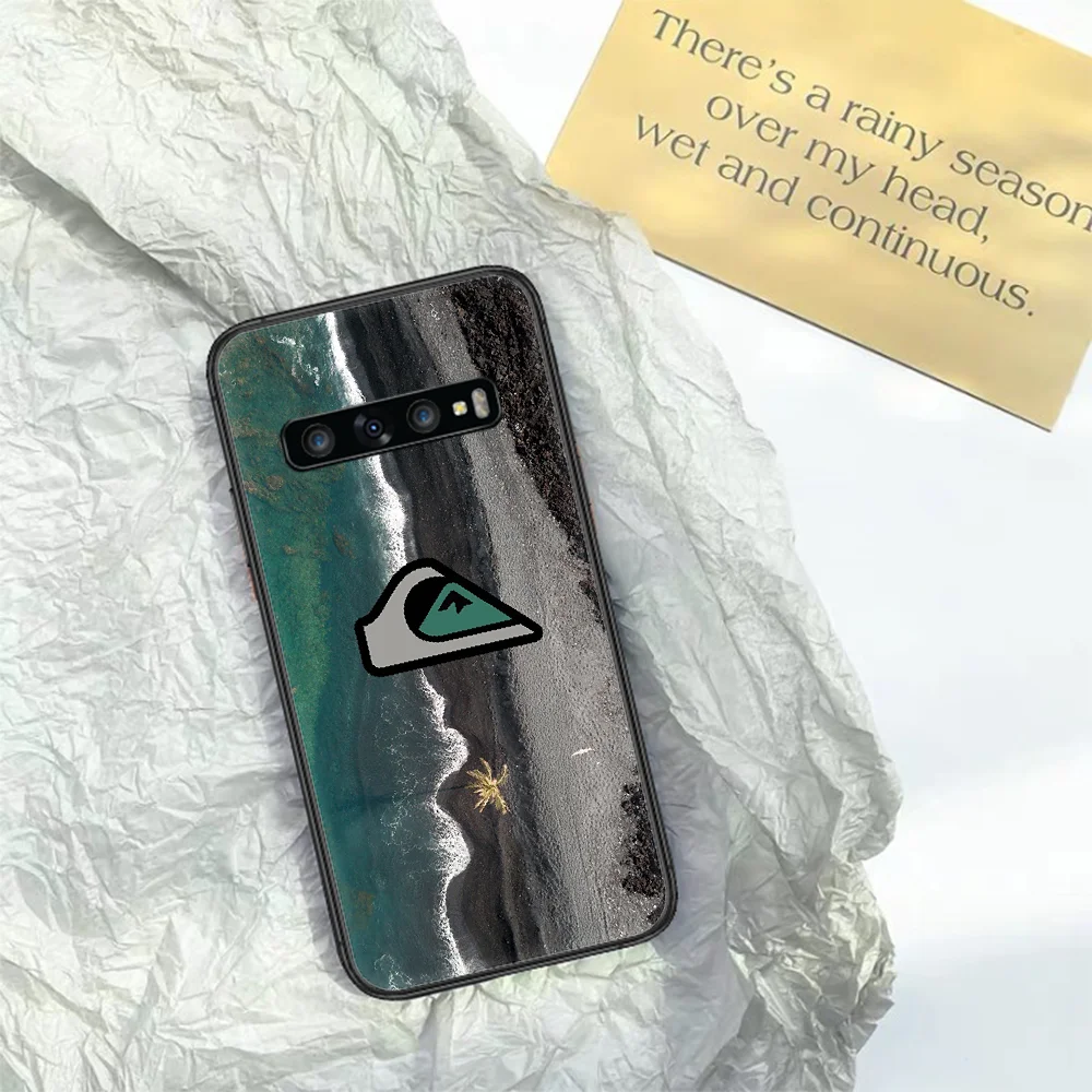 

Surfing Skateboard quiksilver Phone Case for Samsung Galaxy Note S 6 7 8 9 10 E 20 Ultra Edge Plus black Bumper Fashion