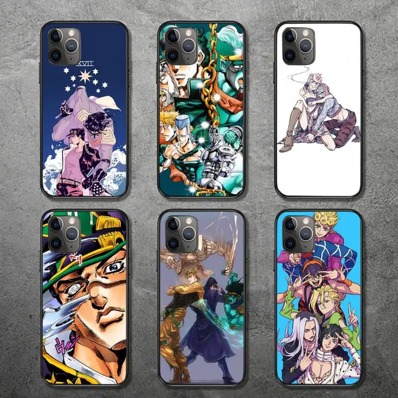 

Anime JoJo's Bizarre Adventure JoJo Phone Case for iPhone 12 11 mini pro XS MAX 8 7 6 6S Plus X 5S SE 2020 XR