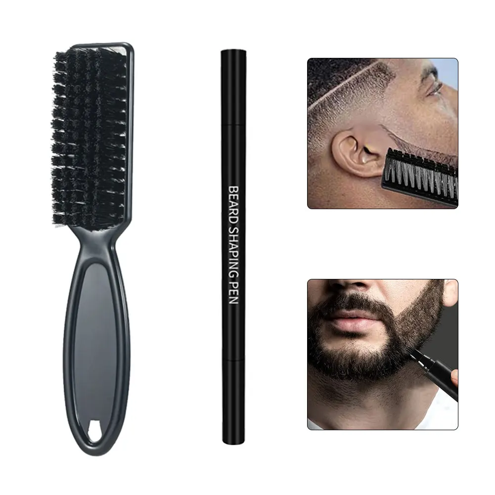 

Beard Pencil Filler Beard Filler Brush for Bead Waterproof Sweat Proof Natural Finish Barber Pen Brush for Men