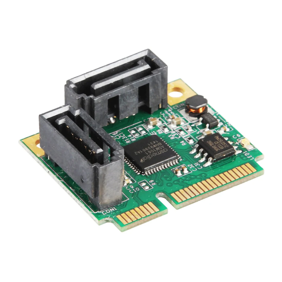 Mini PCI-E в 2 порта SATA 3,0 PCI Express PCIe конвертер Жесткий диск удлинитель SATA III контроллер концентратор карт мультипликатор добавить на карту