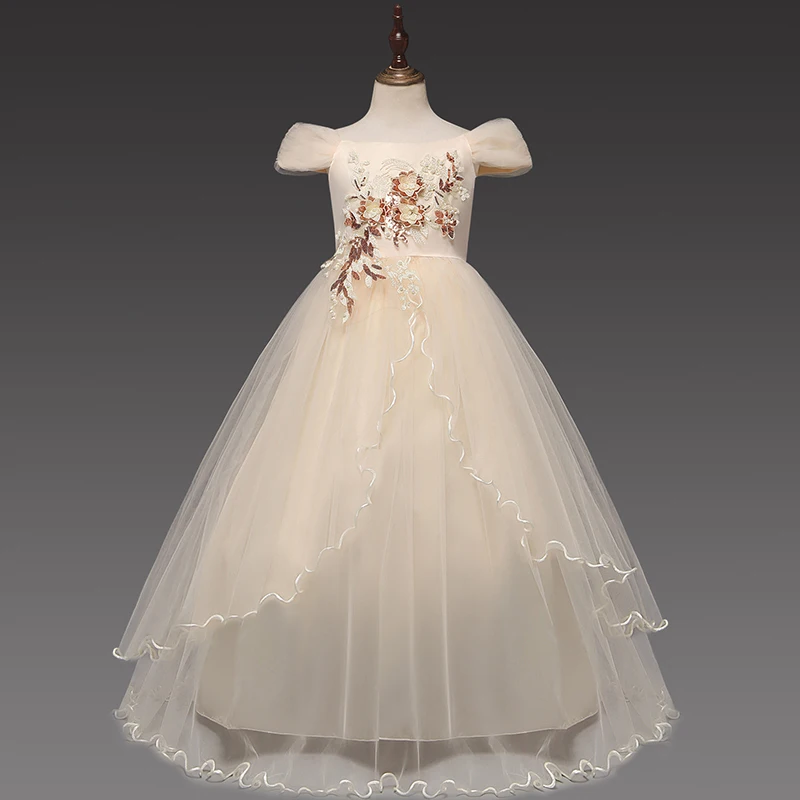 Keelorn/винтажное платье с цветочным узором для девочек на свадьбу Детское