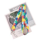 Ranрасположенный R2302, пазл с аутизмом, цветной, лечебный шнурок, ID, бейдж, держатель ID карты, брелок, брелок для ключей, брелок