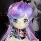 2021 новый стиль Bjd кукла парик 13 14 16 18 головы Медузы длинные волосы красочный парик