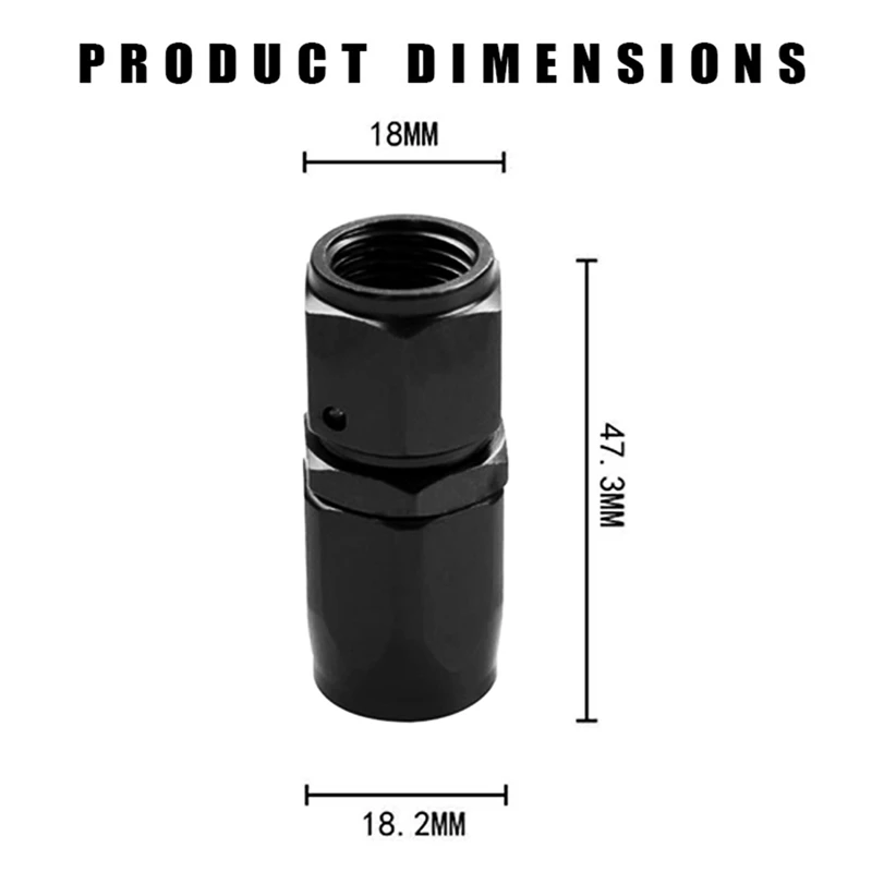 

Automobile Refitting 0 Quick Oil Cooling Joint An6-0 Black Rotary Hose Joint 2-color Automobile Professional Parts