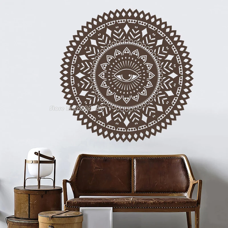 

Mandala Wall Decal Bedroom Decor Boho Decal Yoga Studio Bohemian Namaste Decal Living Room Wall Decor Mandala Wall Sticker LL355