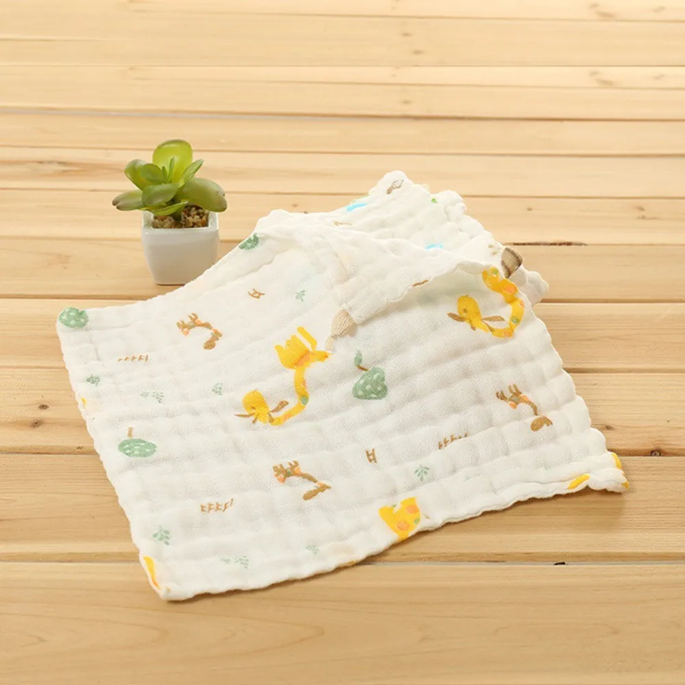 

10pcs Double Layer New Born Baby Cotton Handkerchief Towel Soft Gauze Bath Wash Towel Bibs & Burp Cloths Baby Clothing Accessory