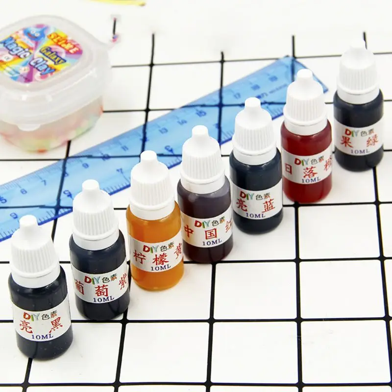 

10pcs/set of resin pigment high concentration oily colorant DIY crafts jewelry crystal epoxy paint jewelry making tools