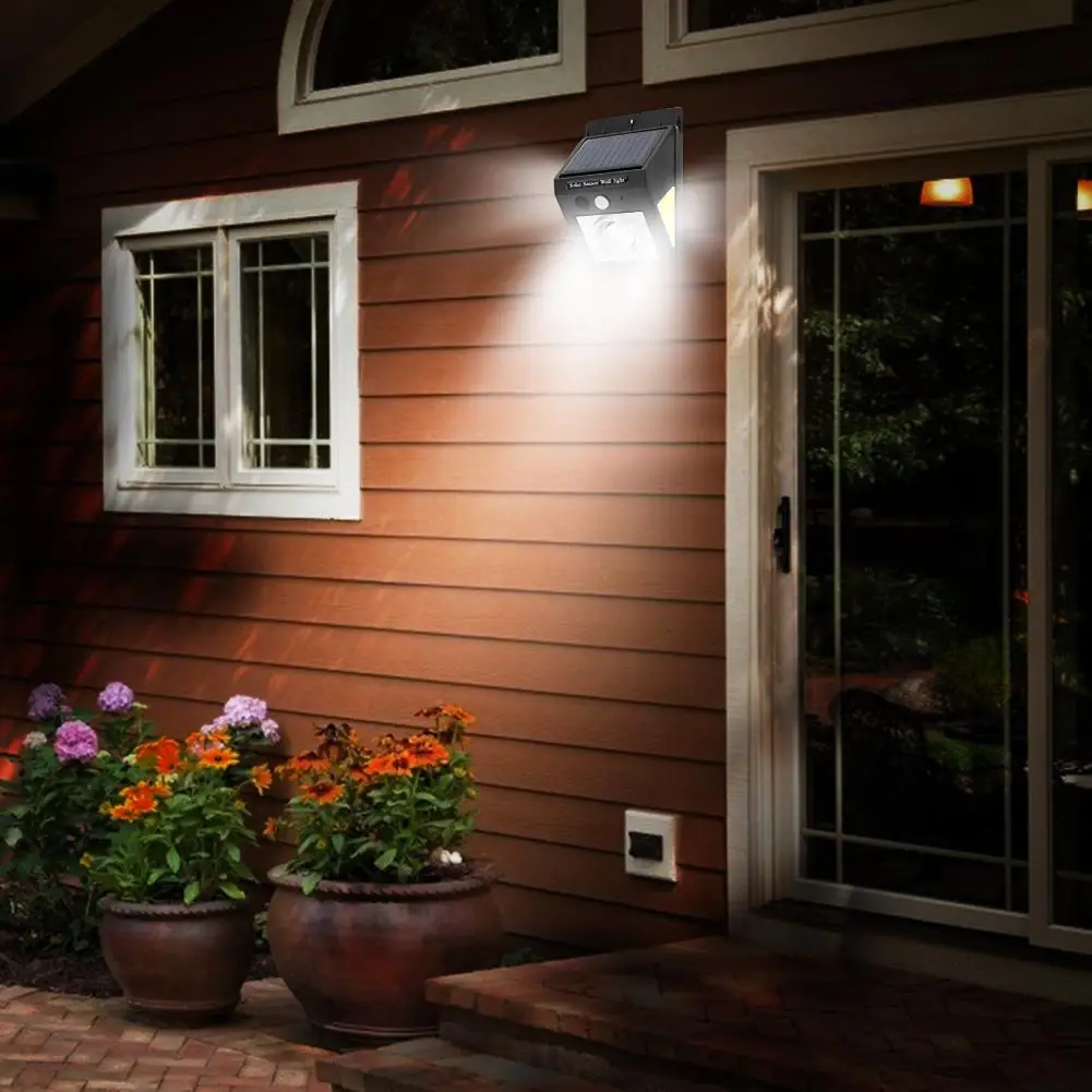 

32 светодиода COB на солнечной батарее, индукционный режим движения, стоячий кронштейн с задним ремешком светильник, уличная Водонепроницаем...