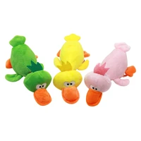 plush duck dog sounding toys durable rope small medium dogs squeaky chew toy pets accessories