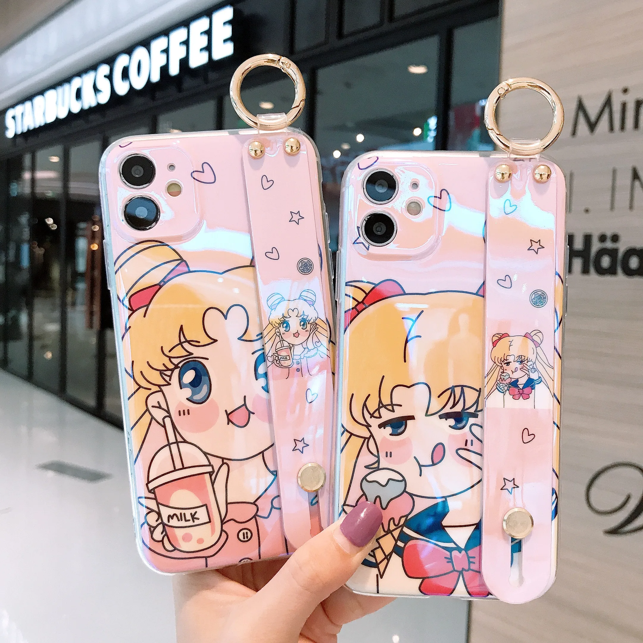 Японское аниме мультфильм милая девушка Луна Кот Мягкий чехол для телефона iPhone 12