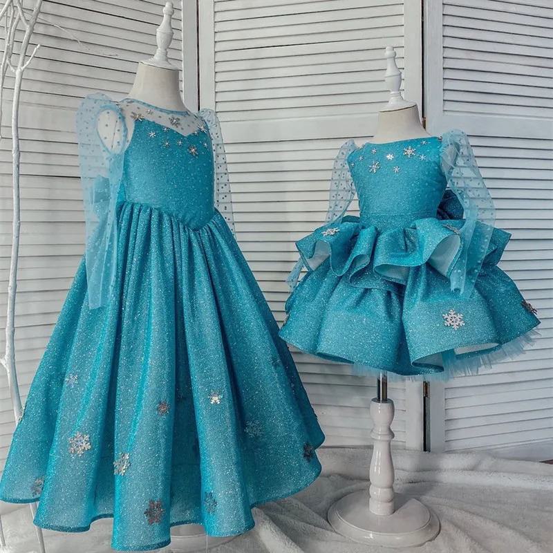 

Elsa Dress for Girls Kids Christmas Vestido Halloween Cosplay Costume Children Birthday Party Clothing Girls Princess Costume