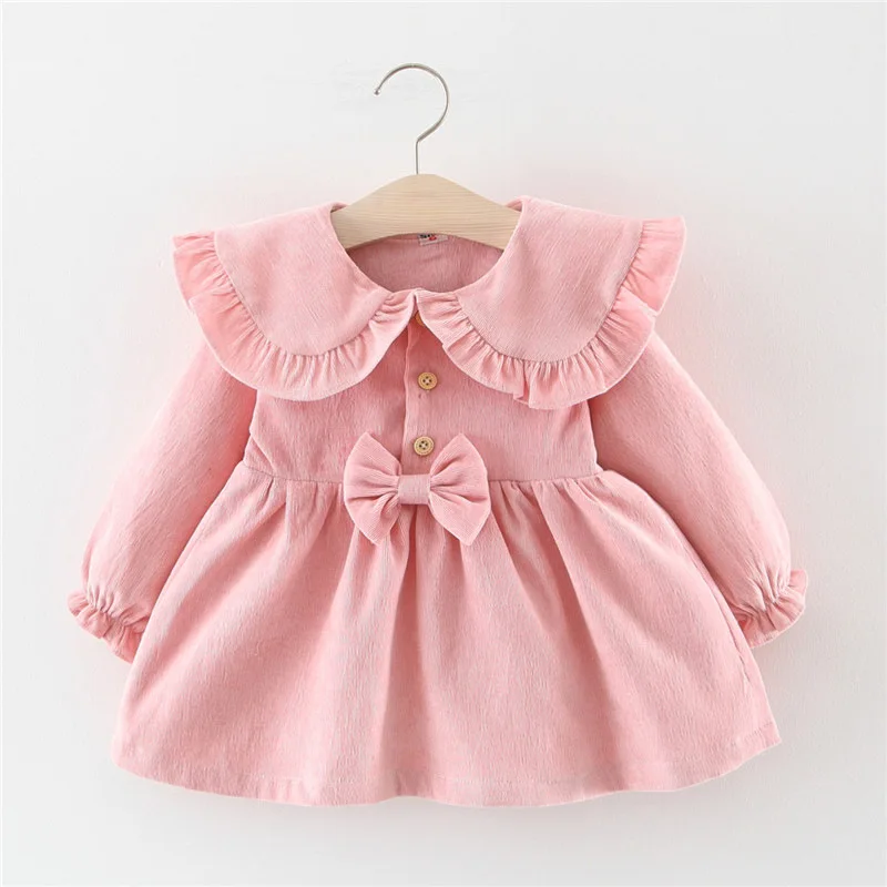 

0-3Y Baby Girl Dress Long Sleeve Spring Autumn Dress 1 Year Birthday Princess Dresses Toddler Girls Christmas Clothes Vestido
