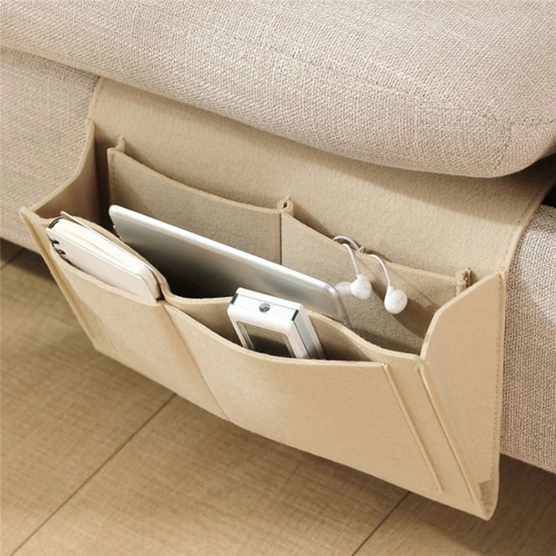 

Remote Control Hanging Caddy Bedside Couch Storage Organizer Bed Holder Pockets Bed Pocket Sofa Organizer Pockets Book Storage