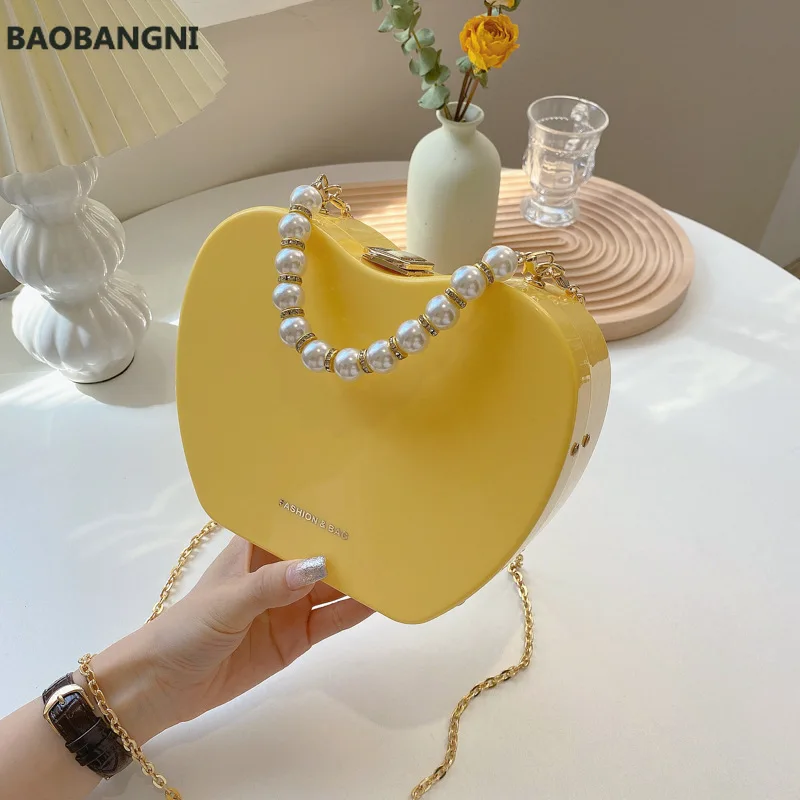 Crossbody Bag For Women Fashion Acrylic Shoulder Chain Bag Female Purses And Handbags Clutch Bag Sac A Main