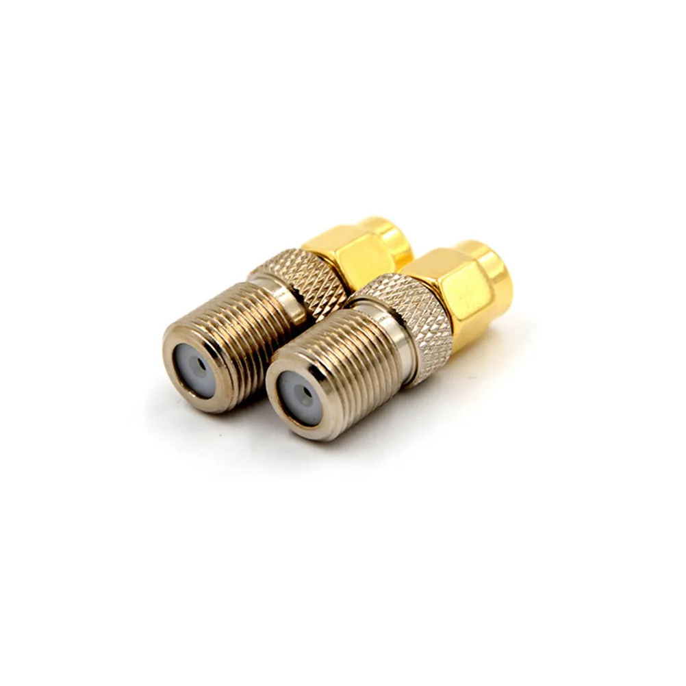 

1pcs F Type Female Jack To SMA Male Plug Straight RF Coax Adapter F Connector To Sma Convertor