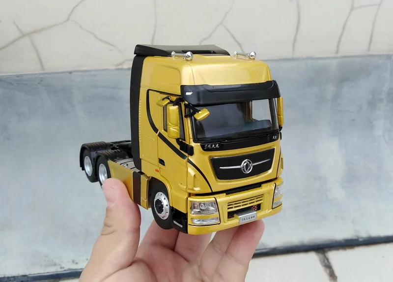 Сплав модель украшения 1:43 Масштаб Dongfeng Tianlong H7 для трактора, прицепа, грузовика литья под давлением игрушка модель для коллекции, подарок