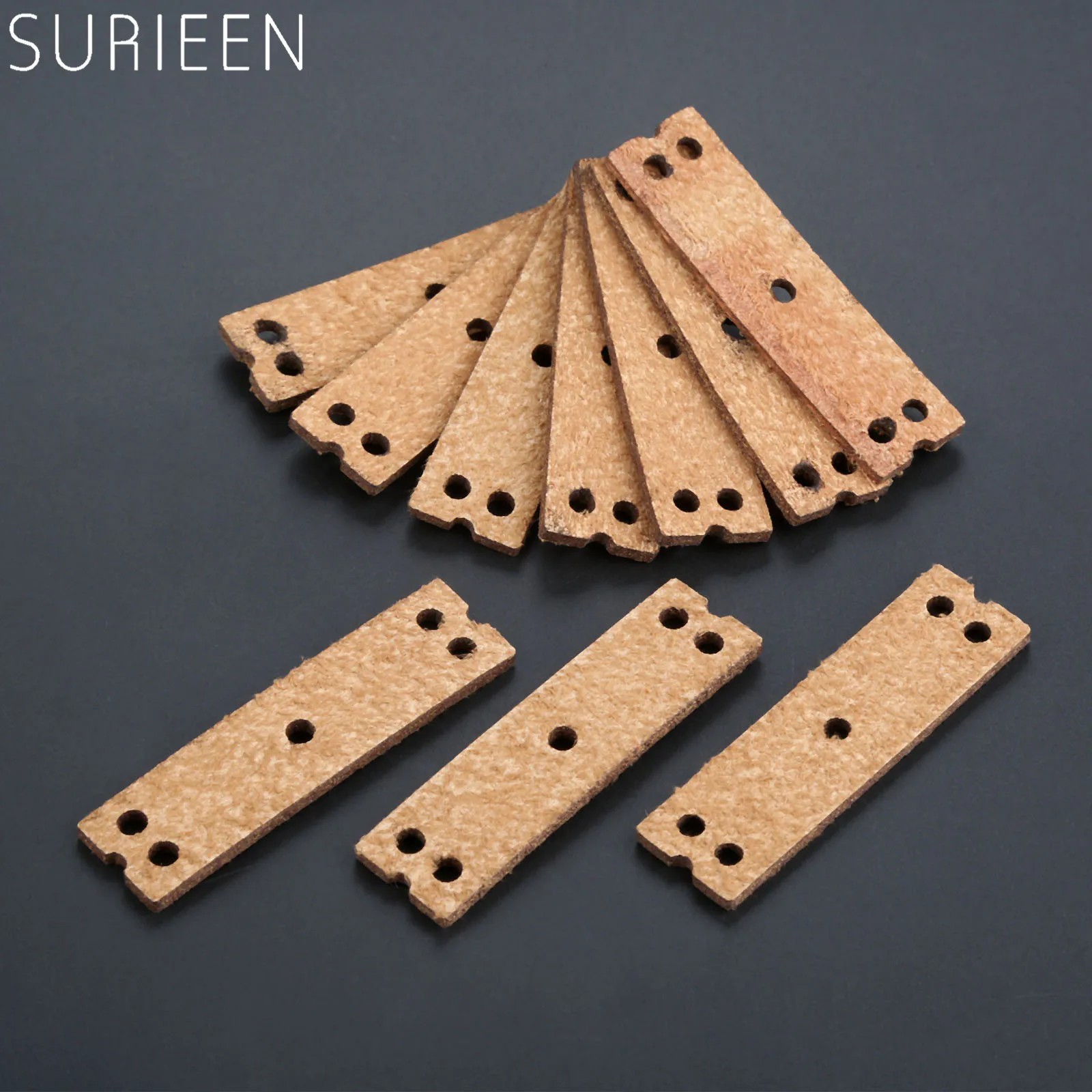 

20 Pcs Hunting Microfiber Leather Slingshot Pouches Pouch For Outdoor Shooting Catapults Sling Shots Bow Replacements 55*15mm