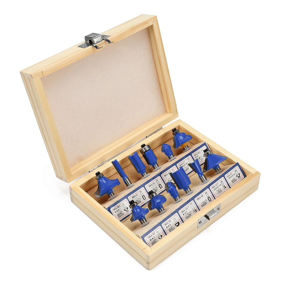 12 шт. Фрезерный резак деревообрабатывающий инструмент электрический ручной