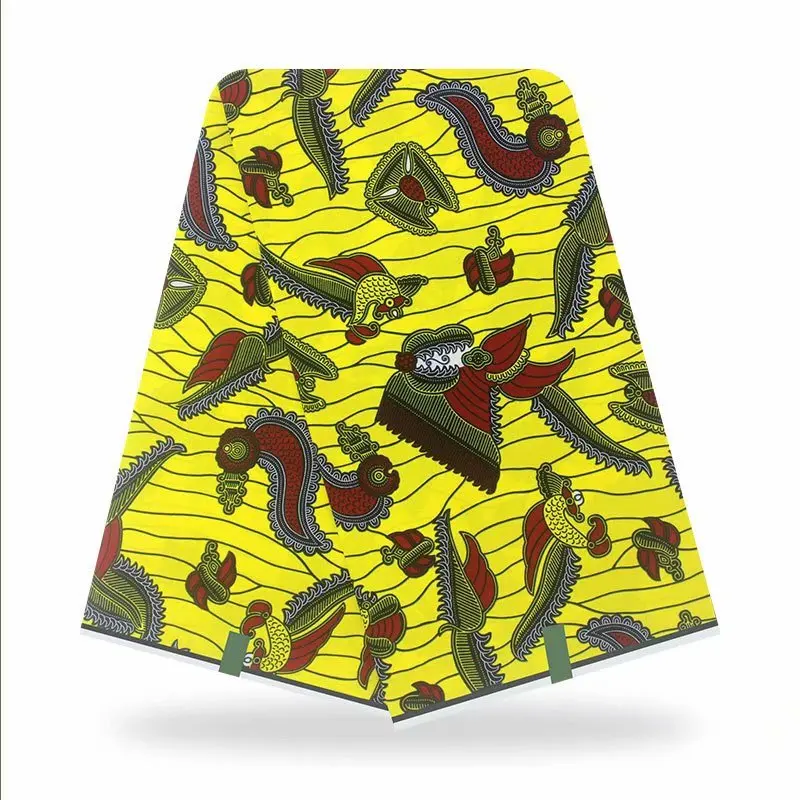 

african Wax fabrics 100% cotton 6 yards/piece new african wax print fabric african batik fabric for women dresses sewing F3-22