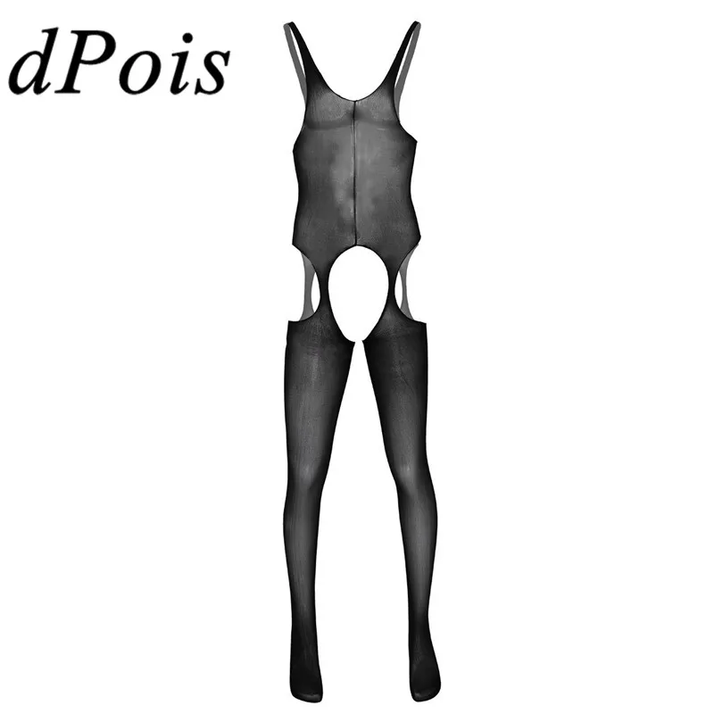 Мужские сексуальные колготки без косточек полностью облегающие чулки с лямкой