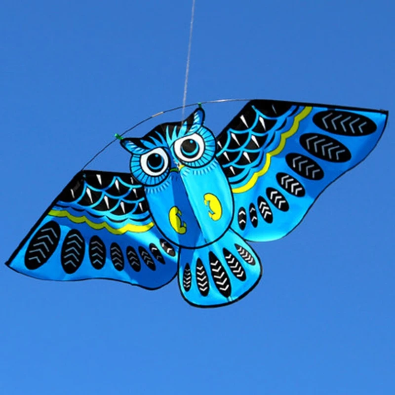 

New Cartoon Owl Flying Kites For Children Adult Outdoor Fun Sports Toy
