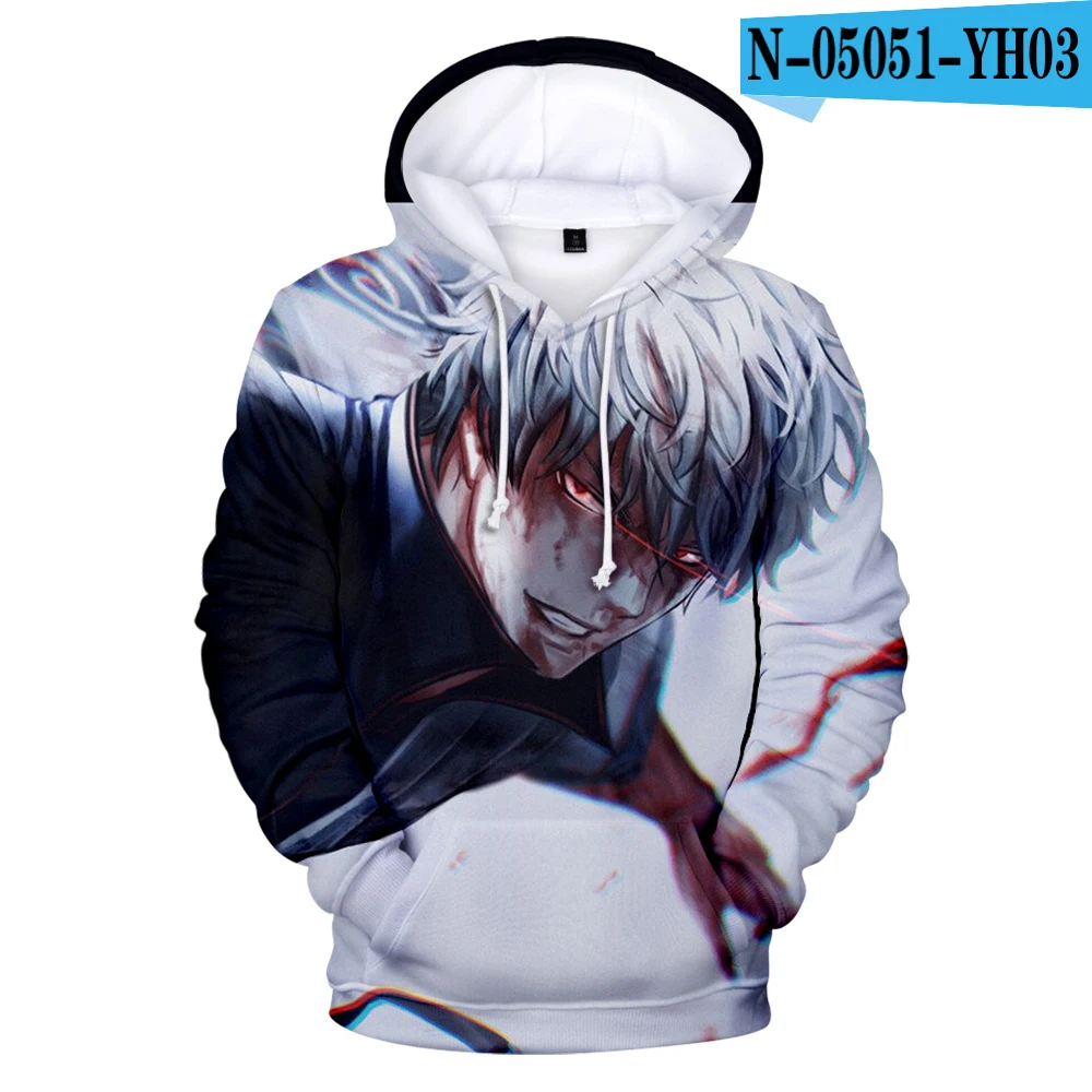 

Anime Gintama/Gintama Sakata Gintoki Cosplay Hoodie Men's and Women's Spring and Autumn Sweatshirt Streetwear Gintama Costume