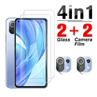 4 в 1 камера протектор Закаленное стекло для Xiaomi Mi 11 8 Lite на Xiaome Mi11 11Lite Honor 8 Lite 4G5G защитный экран из закаленного стекла