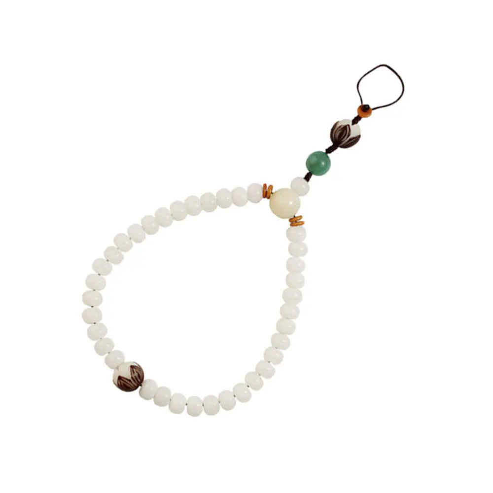 

1pc Phone Anti-lost Chain Chinese Style Retro Beaded Phone Straps Lanyard Phone Wrist Rope