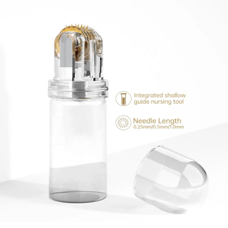 Гидравлический ролик 64 штырька микро титановая игла штамп для кожи микроиголка