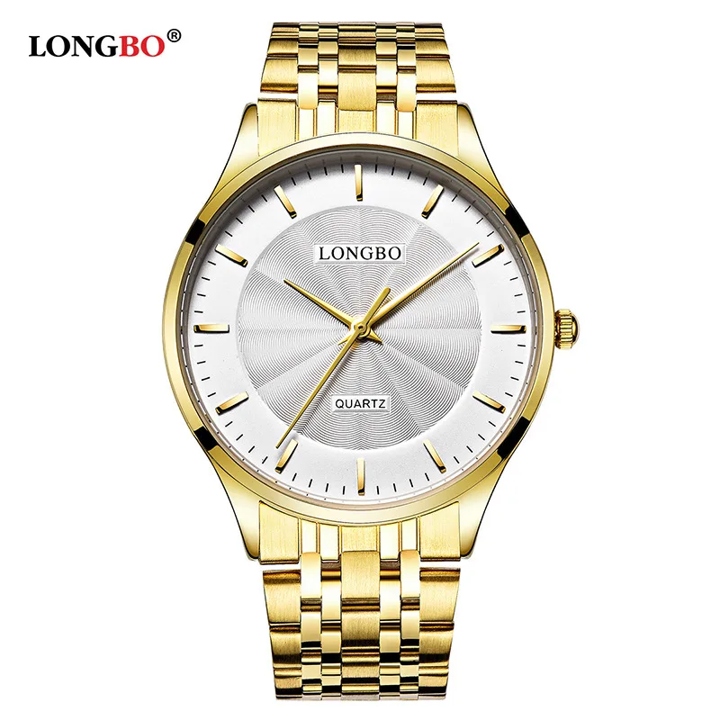 

Longbo business men's watch waterproof simple leisure student lovers quartz watch manufacturers wholesale
