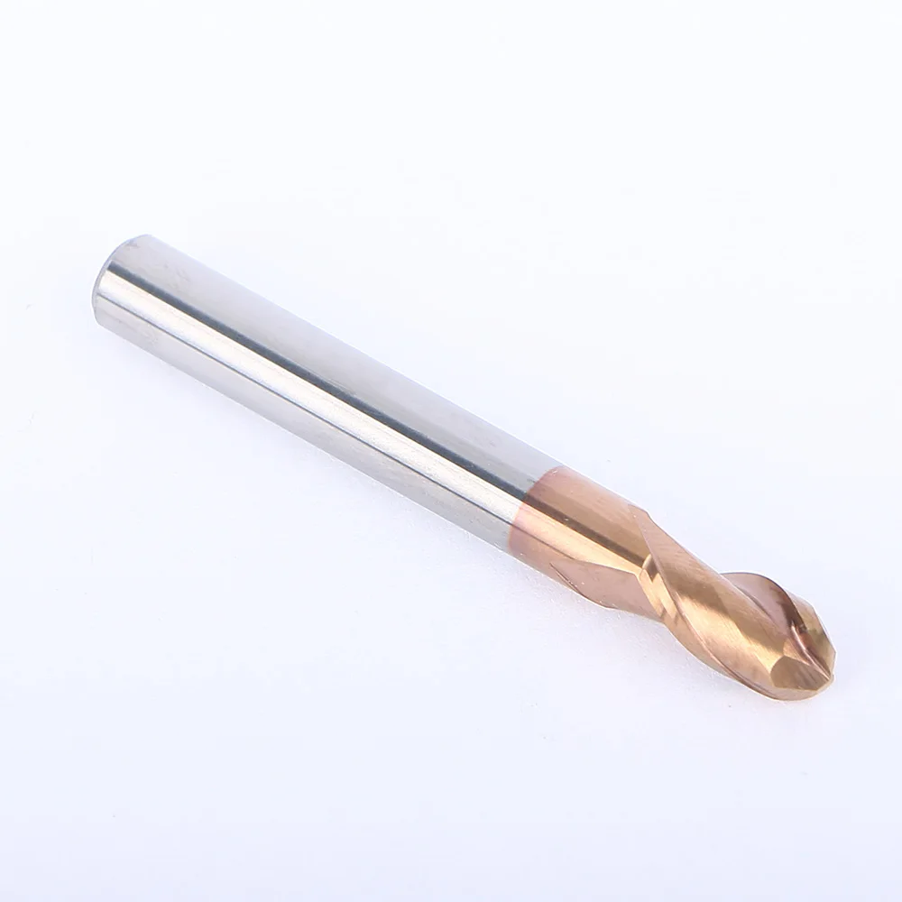 1pc 1-6mm Tungsten Ball Coating End Mill Milling Spiral 2 Flute HRC55 Router Bits Cutter CNC Lathe Engraving Tool | Инструменты