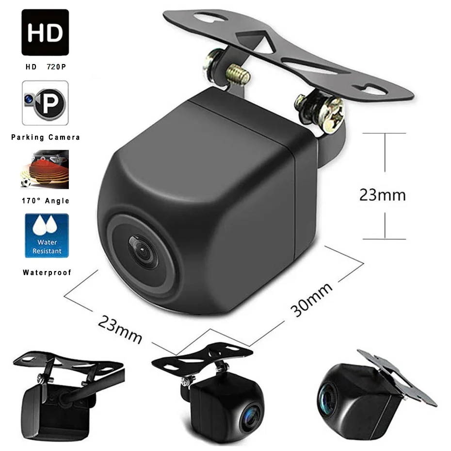 저렴한 와이파이 리버스 카메라 HD 12-24V 170 대시 캠 렌즈 방수 DVR 후면보기 백업 자동 역방향 백업 모니터 나이트 비전 자동차