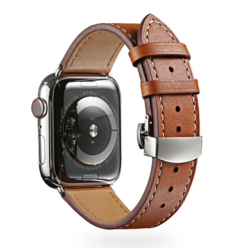 8 Бабочка Туфли с ремешком и пряжкой для наручных часов Iwatch, 4/3/2/1 ремешок для наручных часов Apple Watch, версии 3, 4 года группа 44 мм 40 мм, 42 мм, 38 мм, версия ремень из натуральной кожи браслет - Цвет ремешка: 8