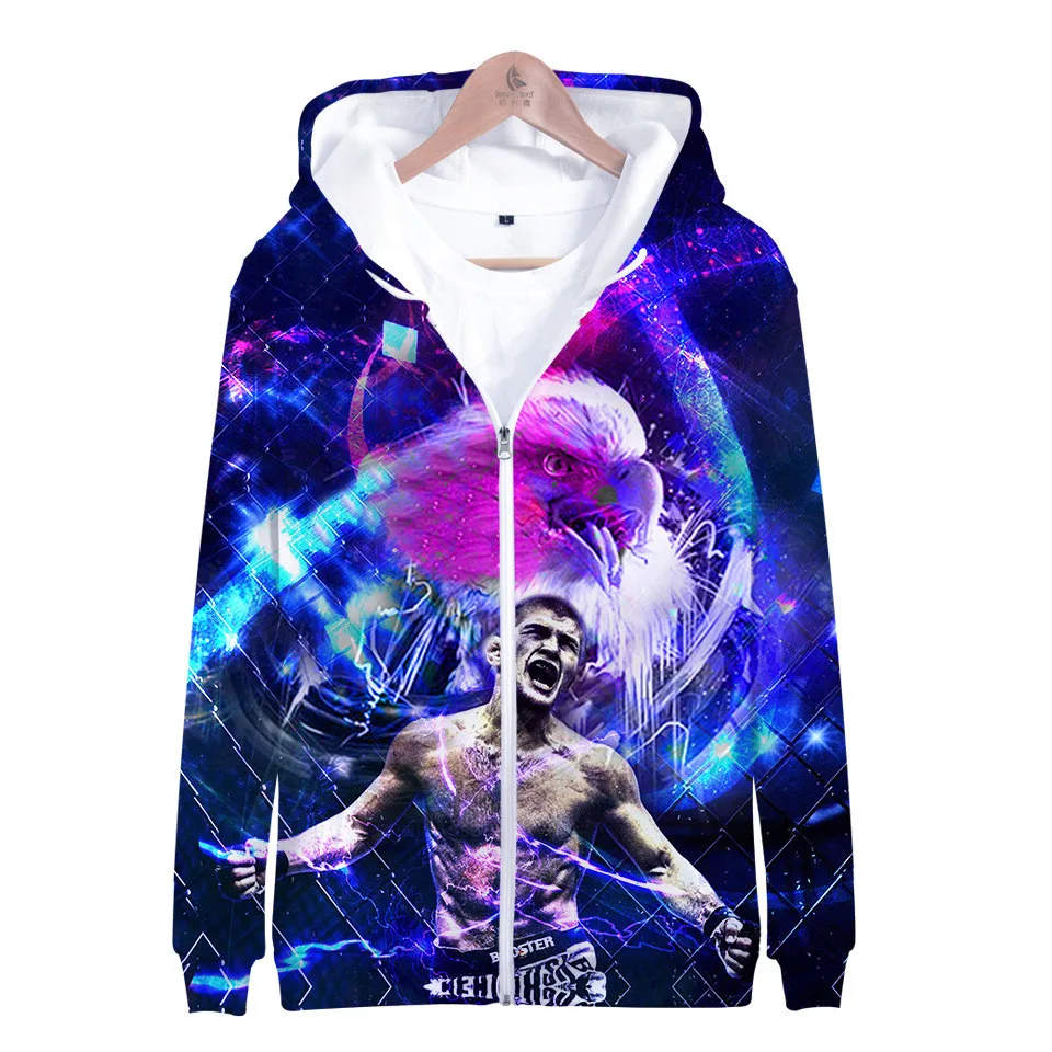 

Russia Hero Khabib Nurmagomedov 3D Print Zipper Hoodie Men Women Winter Fashion Harajuku Hoodies Sweatshirt Hot Sale Jacket Coat