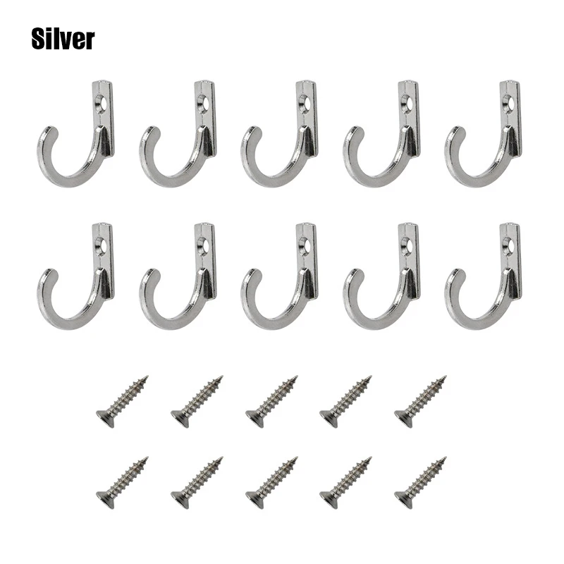 

10 Pcs Vintage Hat Coat Door Hooks Wall Mounted Zinc Alloy Hook Hanger Home ADW889