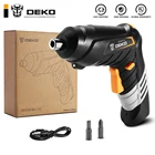 DEKO DKCS3.6O1 S1S2S3 электрическая Беспроводная отвертка БЕСКЛЮЧЕВОЙ патрон зарядный аккумулятор