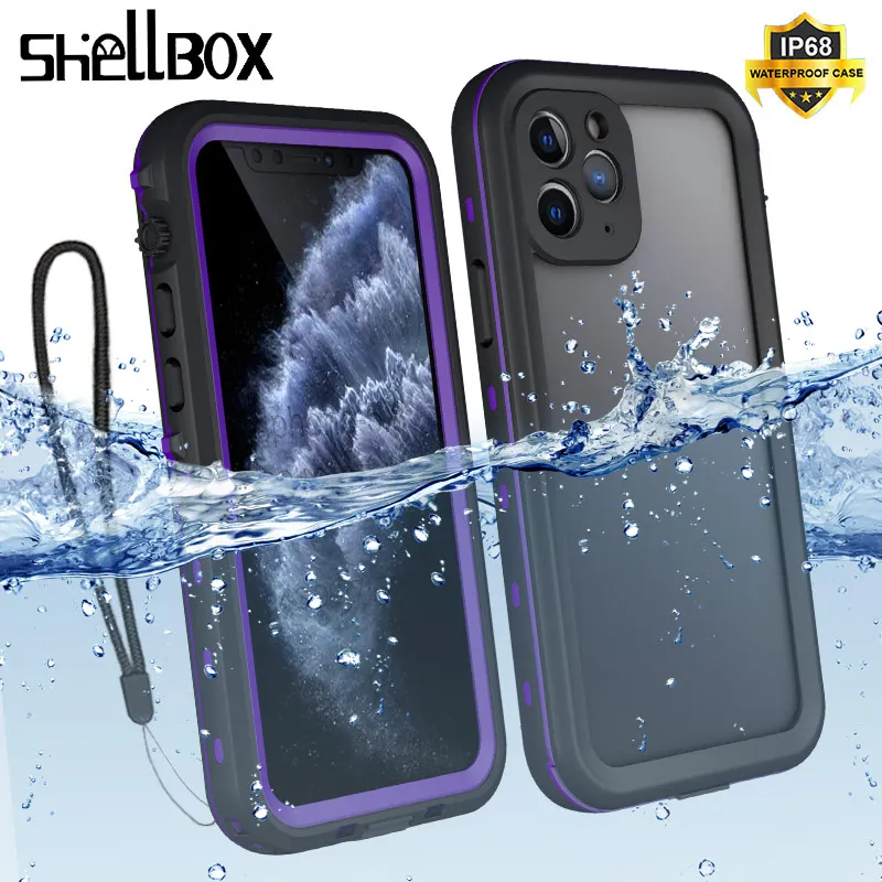 SHELLBOX водонепроницаемый чехол для iPhone 11 Pro Max XR XS MAX противоударный плавания и