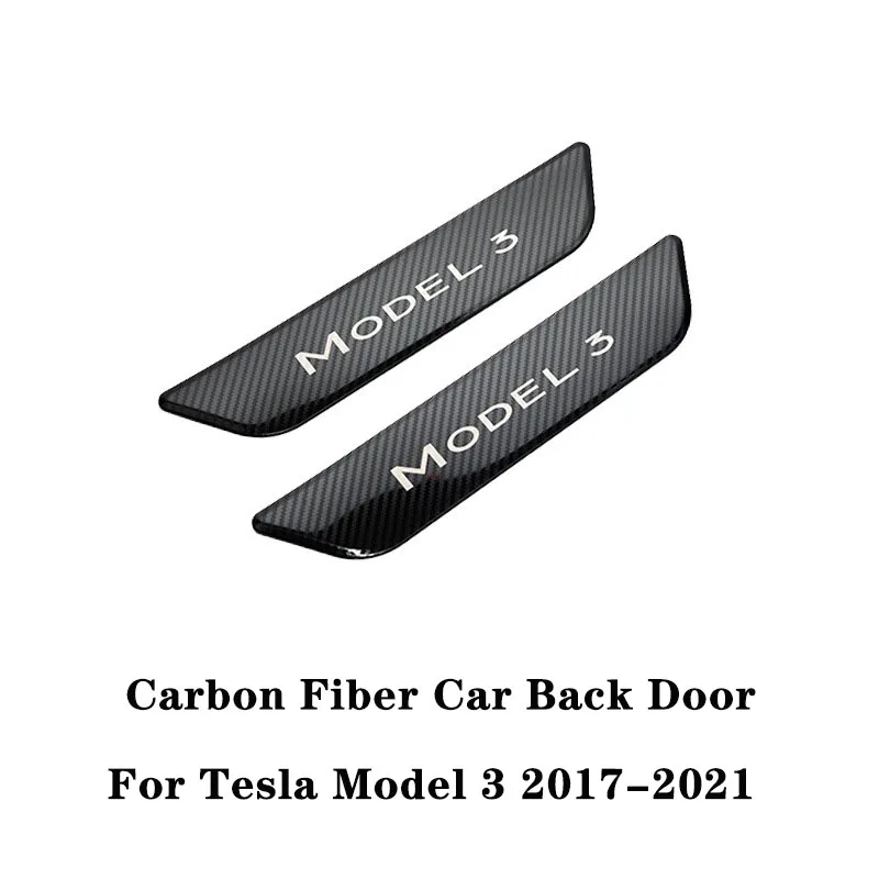 Накладки на пороги из нержавеющей стали, защитная декоративная Накладка на порог, защитная полоса на педаль для Tesla Model 3 2017-2021